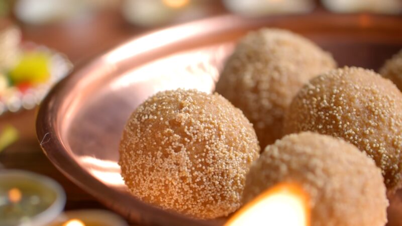 Gujarati Churma Ladoo - Indian Dessert