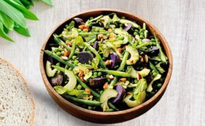 Vibrant spring salad bursting with fresh green beans