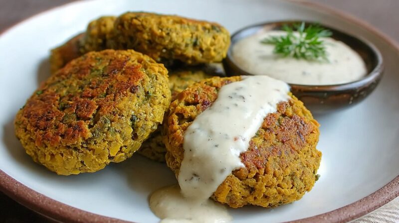 Baked Falafel With Tahini Sauce Recipe